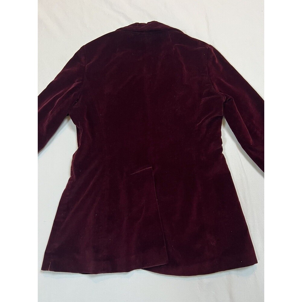 Lord & Taylor Velvet Blazer Saks Fifth Ave Vintage 50s | Red | Size Small - Picture 14 of 16